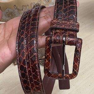 Yvess Saint Laurent Snake Leather Belt